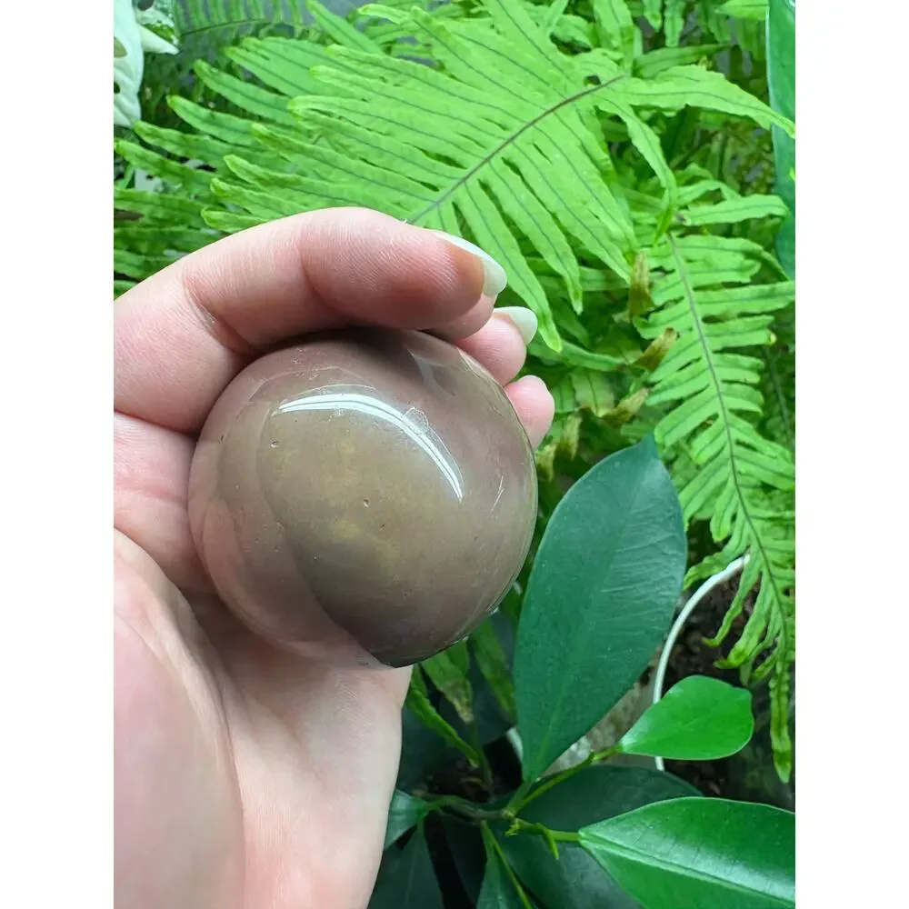 Polychrome Jasper Sphere – Earthy Red & Grey Orb - Picture 9 of 10